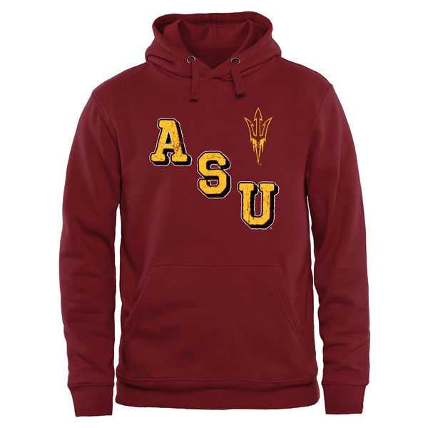 Men's Arizona State Sun Devils Acronym Pullover Hoodie - Maroon,We sell and wholesale Men's Arizona State Sun Devils Acronym Pullover Hoodie - Maroon on line form chian!